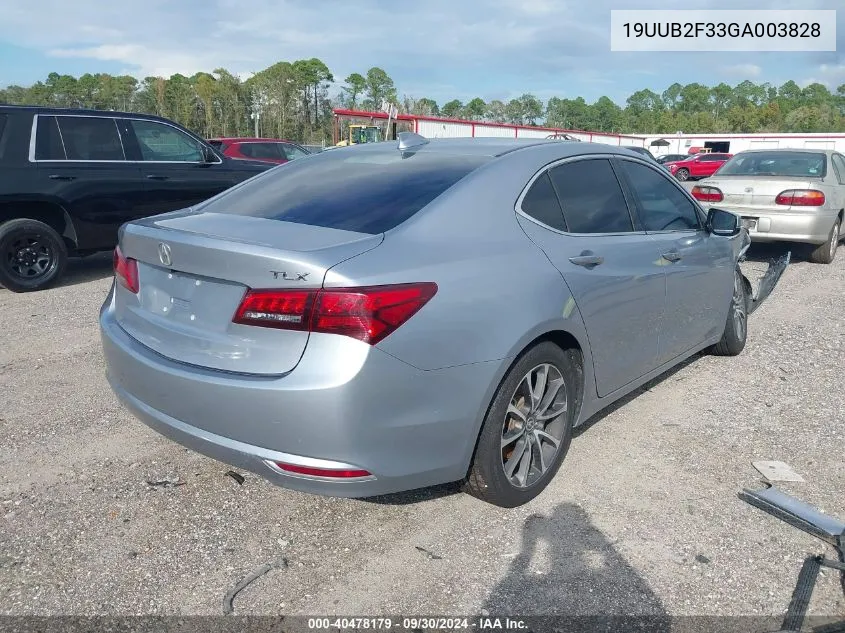 2016 Acura Tlx V6 VIN: 19UUB2F33GA003828 Lot: 40478179