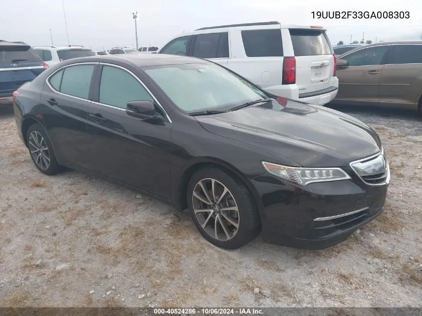 2016 Acura Tlx VIN: 19UUB2F33GA008303 Lot: 40524286