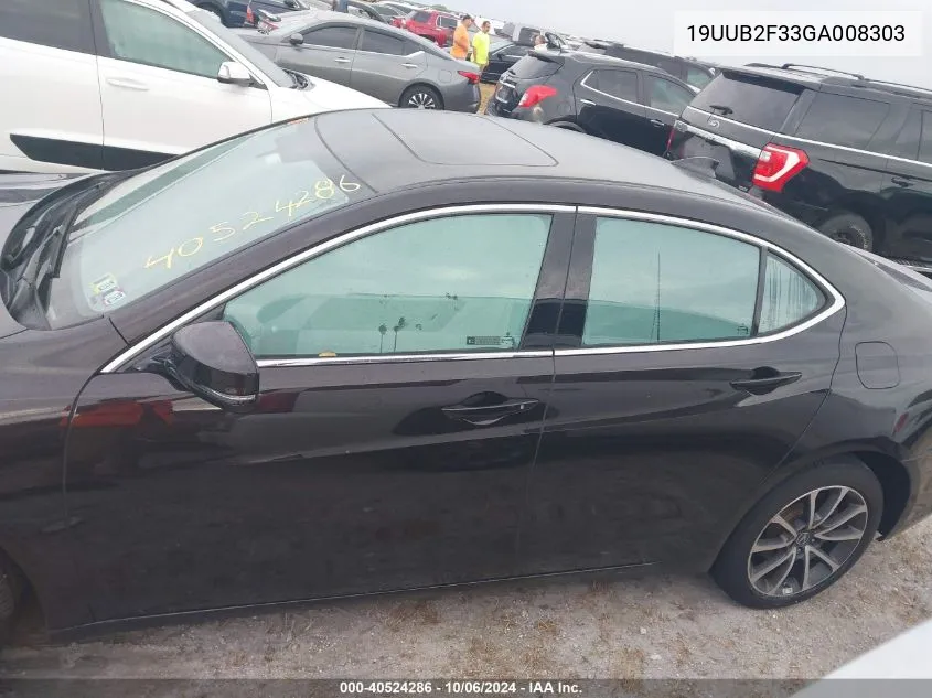 2016 Acura Tlx VIN: 19UUB2F33GA008303 Lot: 40524286