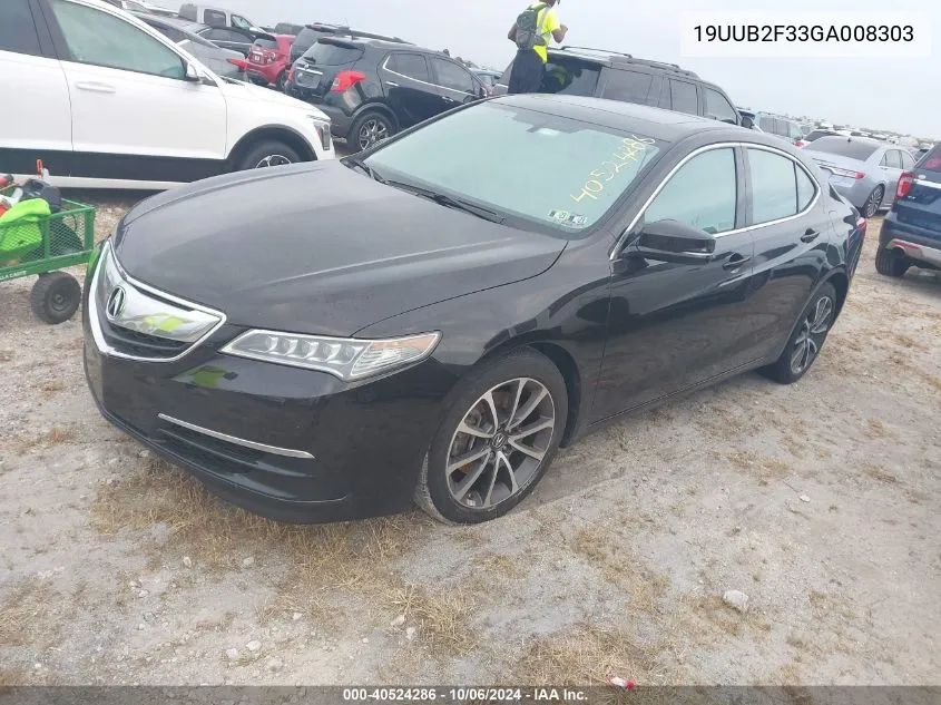 2016 Acura Tlx VIN: 19UUB2F33GA008303 Lot: 40524286