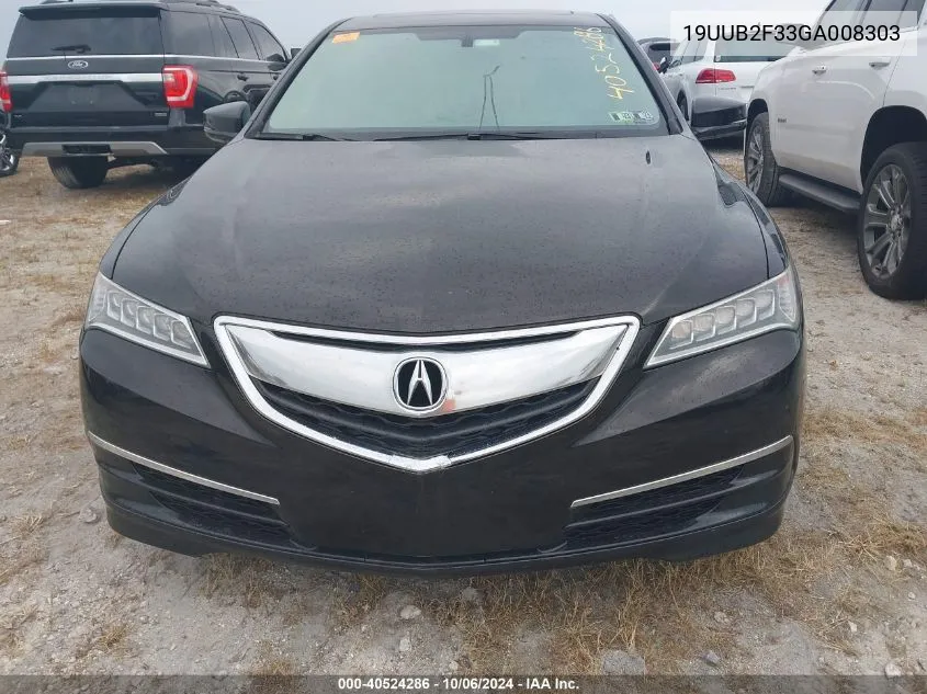 2016 Acura Tlx VIN: 19UUB2F33GA008303 Lot: 40524286