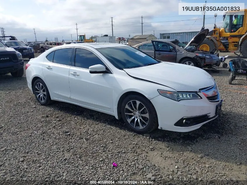 2016 Acura Tlx VIN: 19UUB1F35GA001833 Lot: 40555054