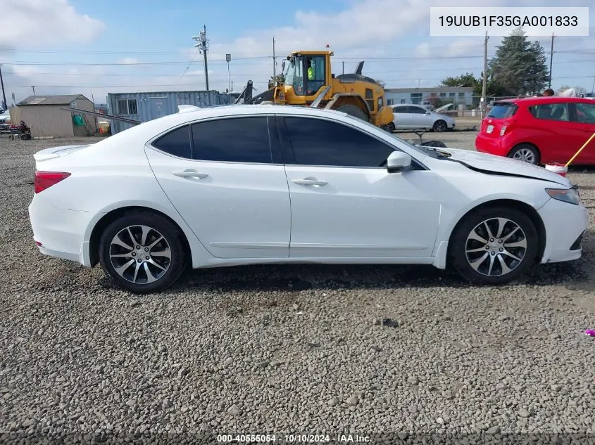 2016 Acura Tlx VIN: 19UUB1F35GA001833 Lot: 40555054