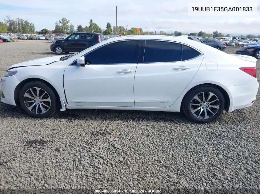 2016 Acura Tlx VIN: 19UUB1F35GA001833 Lot: 40555054