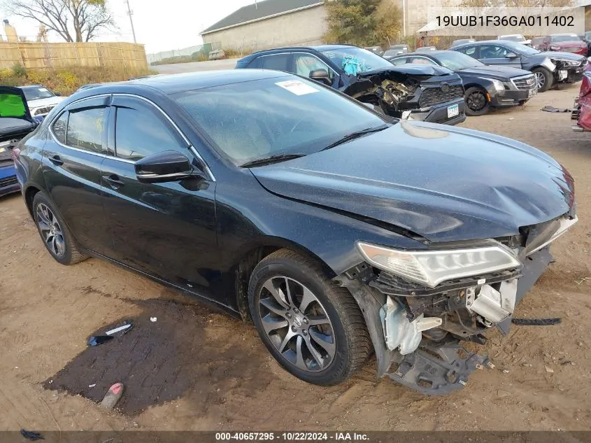 19UUB1F36GA011402 2016 Acura Tlx