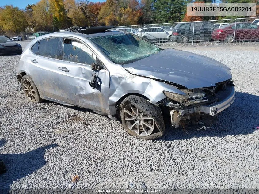 2016 Acura Tlx V6 Tech VIN: 19UUB3F55GA002204 Lot: 40667285