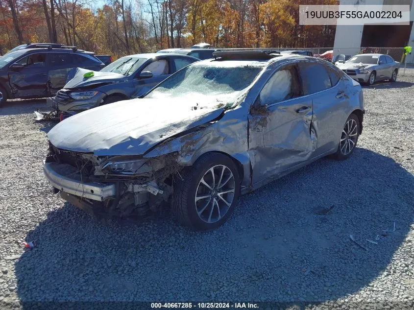 2016 Acura Tlx V6 Tech VIN: 19UUB3F55GA002204 Lot: 40667285