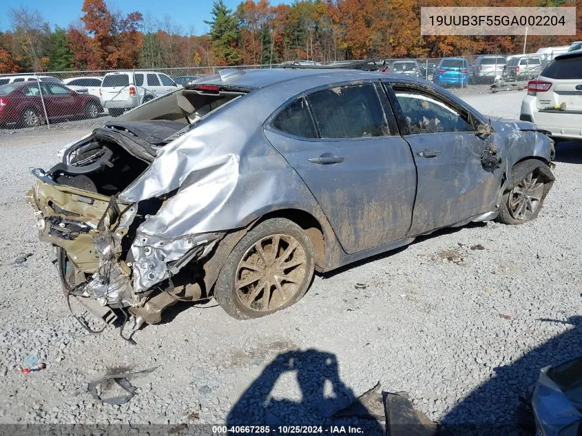 2016 Acura Tlx V6 Tech VIN: 19UUB3F55GA002204 Lot: 40667285