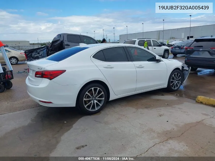 19UUB2F32GA005439 2016 Acura Tlx V6