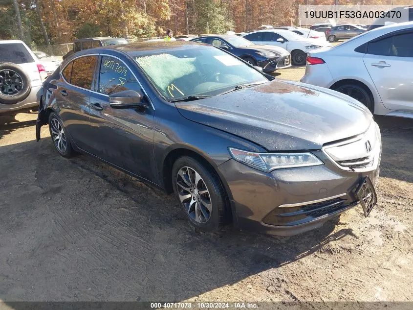 2016 Acura Tlx Tech VIN: 19UUB1F53GA003470 Lot: 40717078