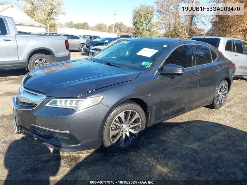 2016 Acura Tlx Tech VIN: 19UUB1F53GA003470 Lot: 40717078