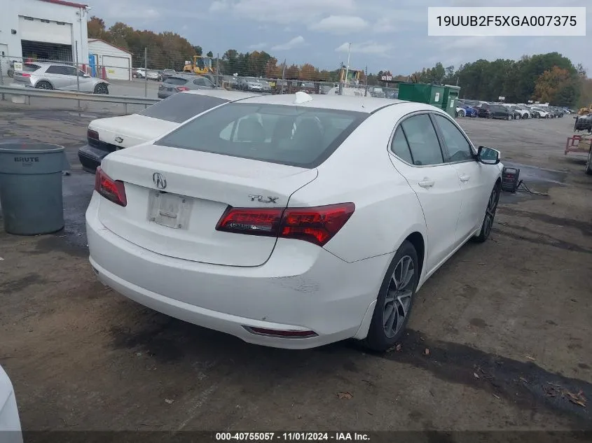 2016 Acura Tlx V6 Tech VIN: 19UUB2F5XGA007375 Lot: 40755057