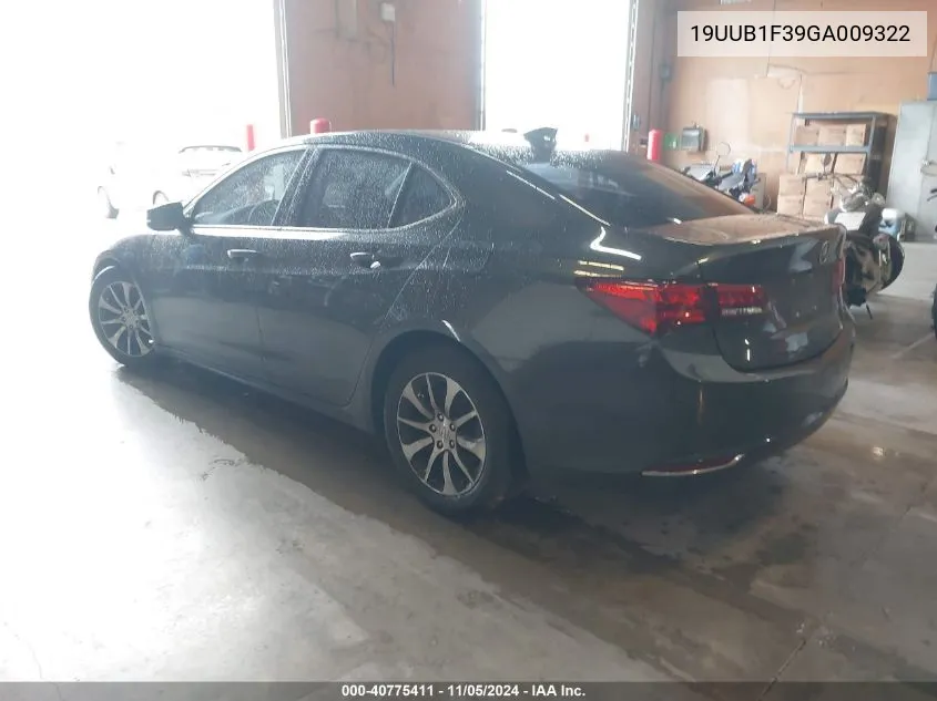 19UUB1F39GA009322 2016 Acura Tlx