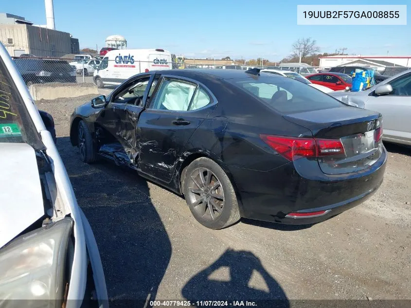 2016 Acura Tlx V6 Tech VIN: 19UUB2F57GA008855 Lot: 40779425