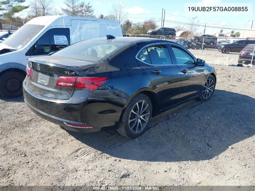 2016 Acura Tlx V6 Tech VIN: 19UUB2F57GA008855 Lot: 40779425