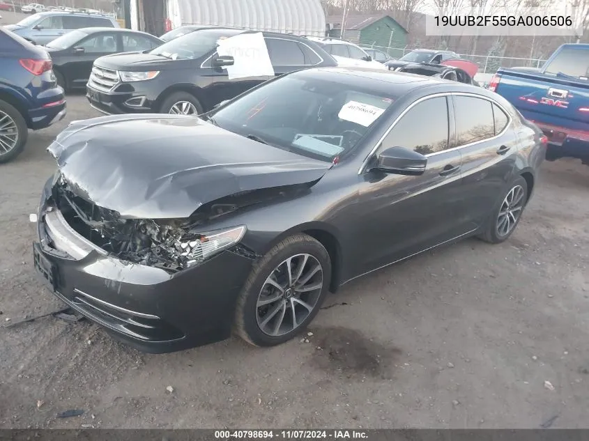 2016 Acura Tlx V6 Tech VIN: 19UUB2F55GA006506 Lot: 40798694