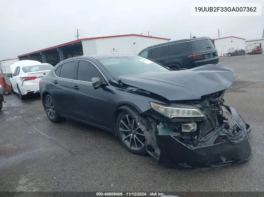 2016 Acura Tlx V6 VIN: 19UUB2F33GA007362 Lot: 40809409