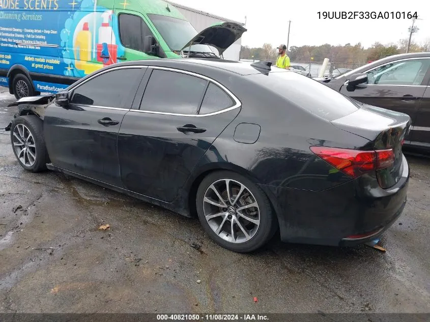 2016 Acura Tlx V6 VIN: 19UUB2F33GA010164 Lot: 40821050