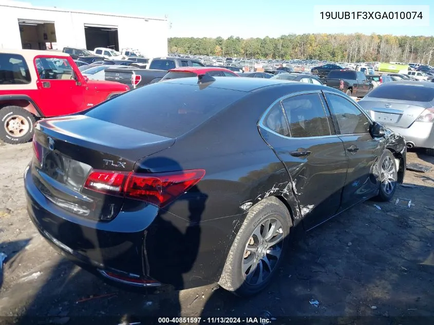 19UUB1F3XGA010074 2016 Acura Tlx