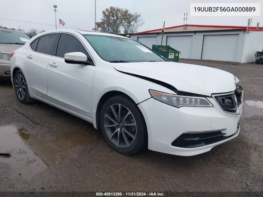 2016 Acura Tlx V6 Tech VIN: 19UUB2F56GA000889 Lot: 40913295