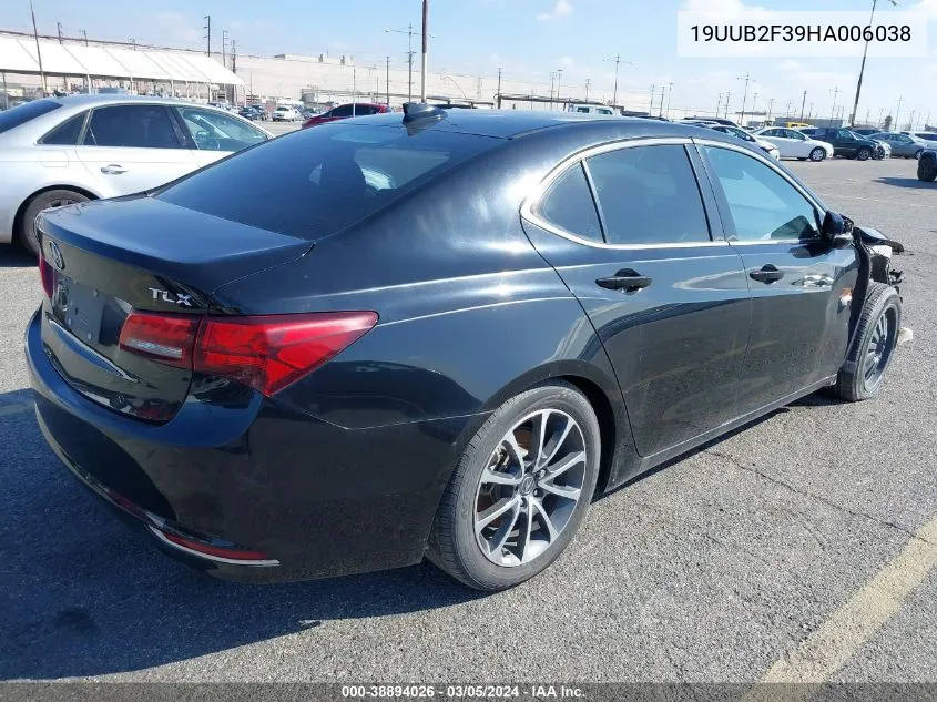 2017 Acura Tlx V6 VIN: 19UUB2F39HA006038 Lot: 38894026