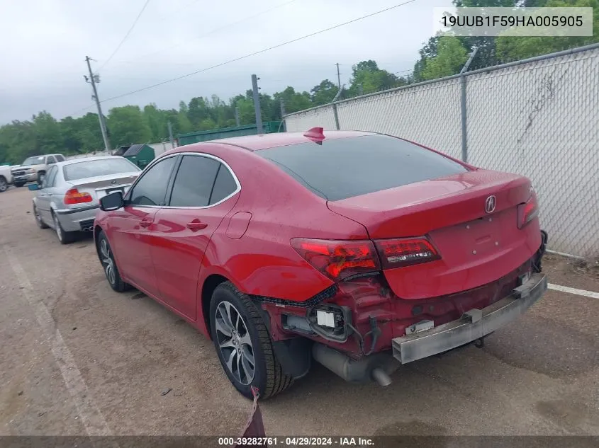 2017 Acura Tlx Technology Package VIN: 19UUB1F59HA005905 Lot: 39282761