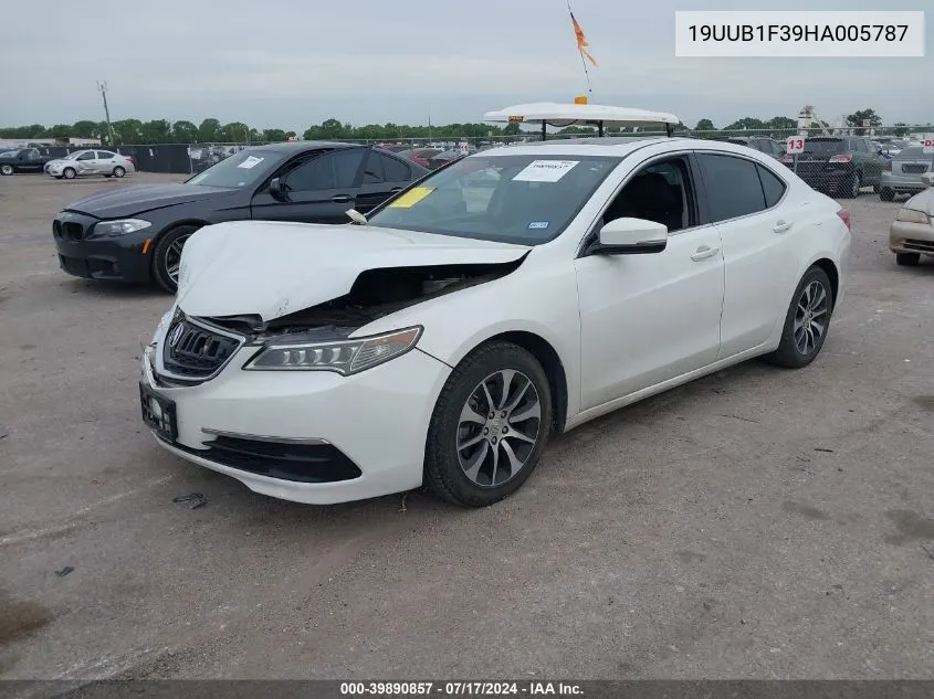 2017 Acura Tlx VIN: 19UUB1F39HA005787 Lot: 39890857