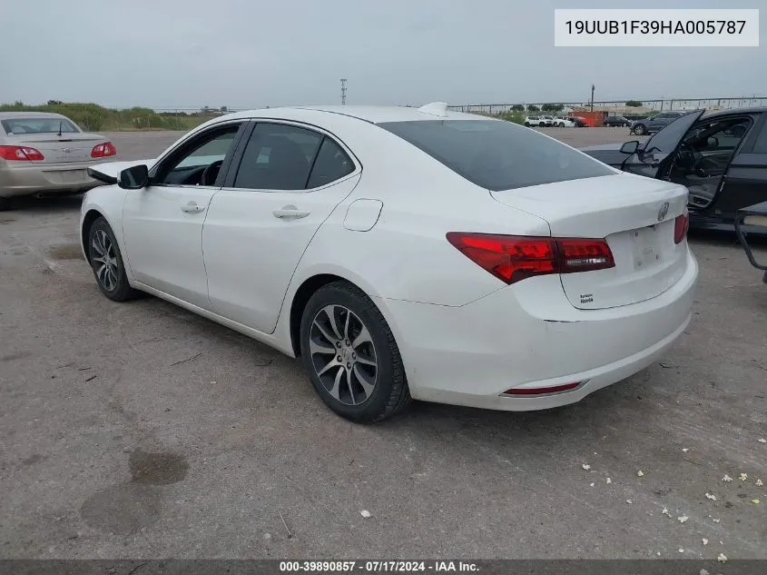 2017 Acura Tlx VIN: 19UUB1F39HA005787 Lot: 39890857