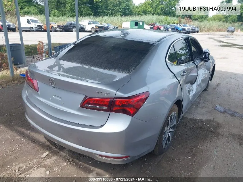 2017 Acura Tlx VIN: 19UUB1F31HA009994 Lot: 39910080