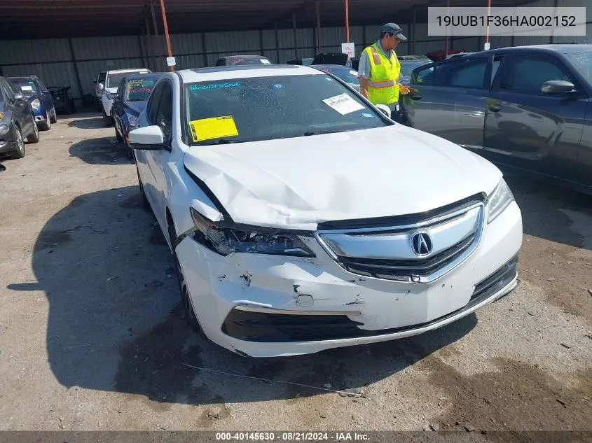 19UUB1F36HA002152 2017 Acura Tlx