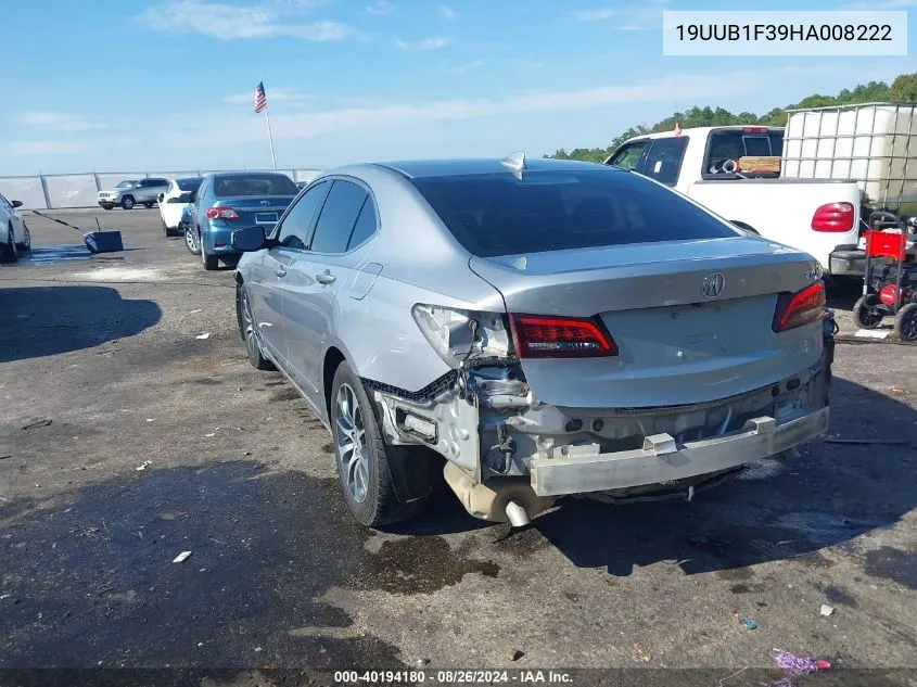 2017 Acura Tlx VIN: 19UUB1F39HA008222 Lot: 40194180