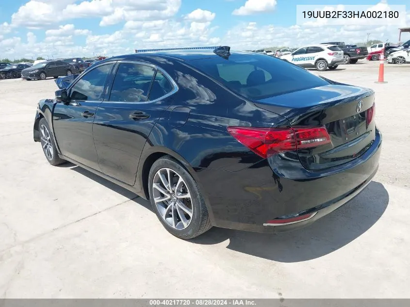 19UUB2F33HA002180 2017 Acura Tlx V6