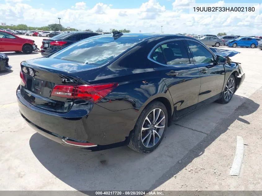 2017 Acura Tlx V6 VIN: 19UUB2F33HA002180 Lot: 40217720