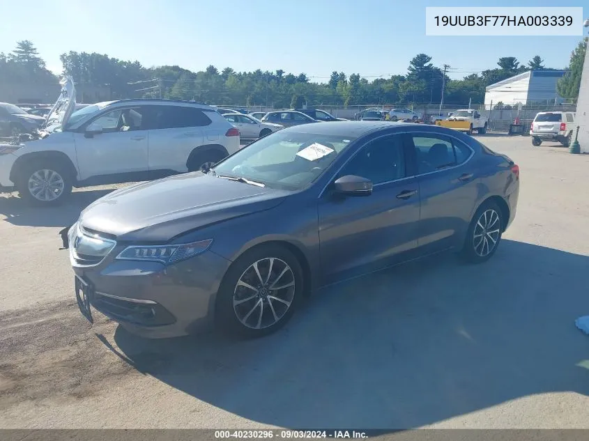 2017 Acura Tlx Advance Package VIN: 19UUB3F77HA003339 Lot: 40230296