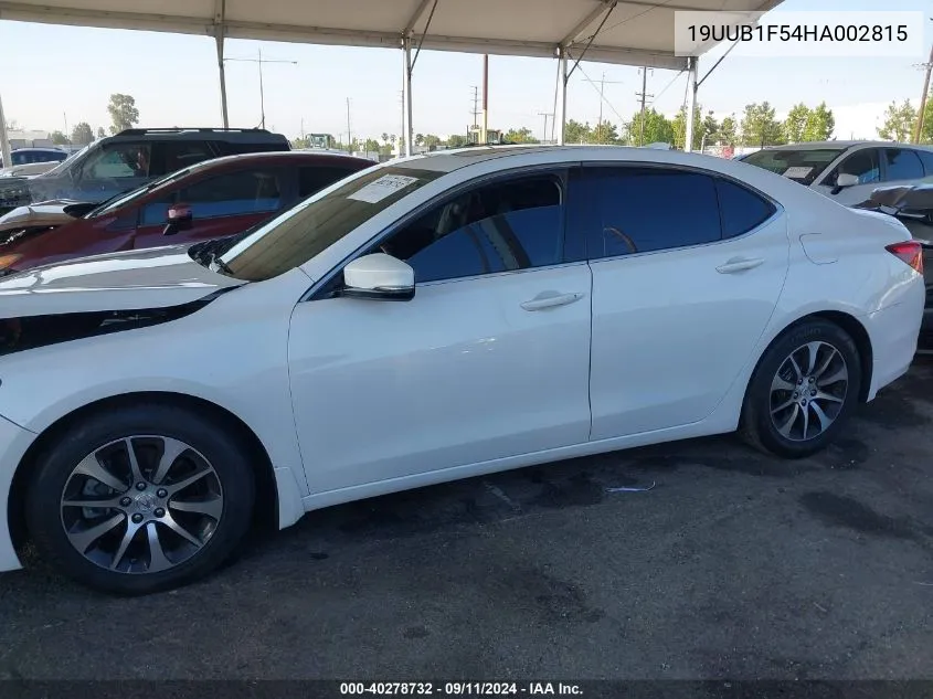 2017 Acura Tlx Tech VIN: 19UUB1F54HA002815 Lot: 40278732