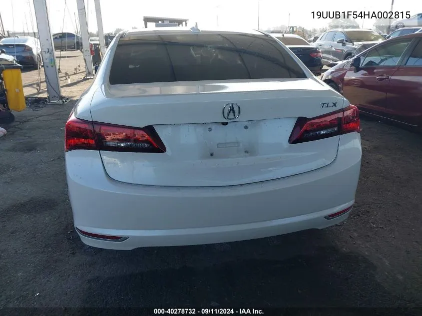 2017 Acura Tlx Tech VIN: 19UUB1F54HA002815 Lot: 40278732