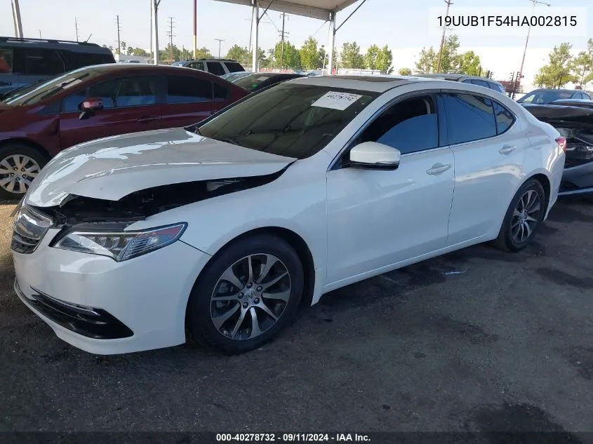 2017 Acura Tlx Tech VIN: 19UUB1F54HA002815 Lot: 40278732