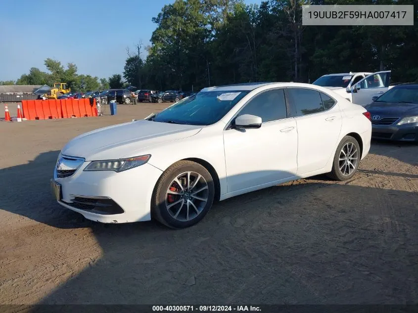 2017 Acura Tlx Tech VIN: 19UUB2F59HA007417 Lot: 40300571