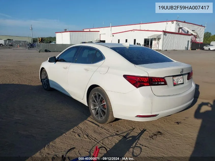 2017 Acura Tlx Tech VIN: 19UUB2F59HA007417 Lot: 40300571