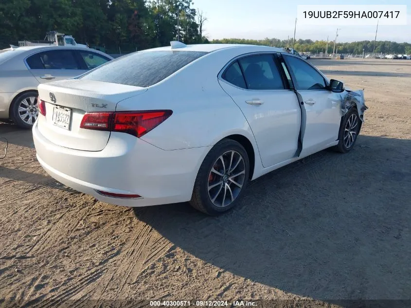 2017 Acura Tlx Tech VIN: 19UUB2F59HA007417 Lot: 40300571