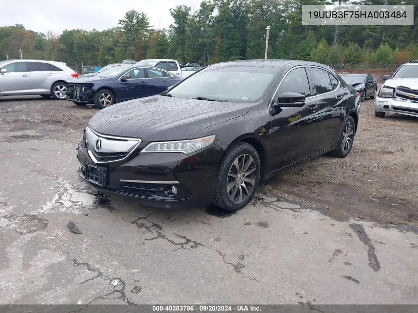 2017 Acura Tlx Advance Package VIN: 19UUB3F75HA003484 Lot: 40383786