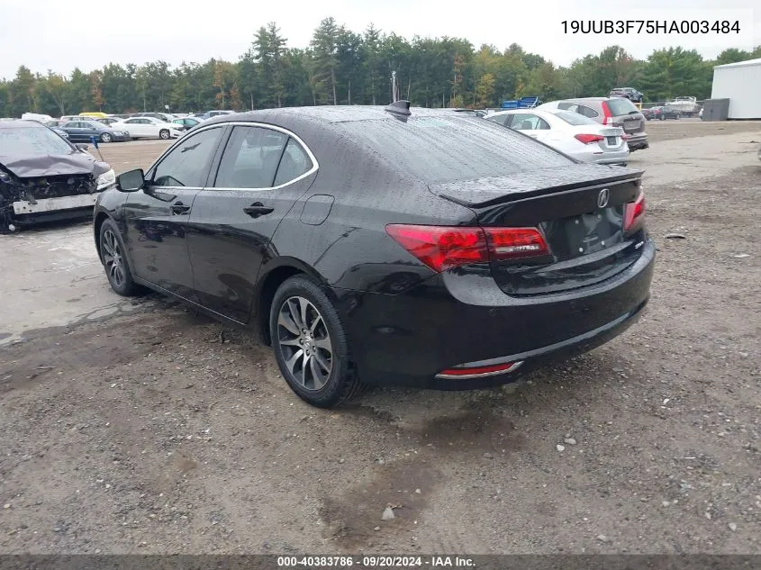 2017 Acura Tlx Advance Package VIN: 19UUB3F75HA003484 Lot: 40383786