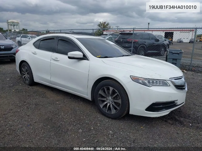 2017 Acura Tlx VIN: 19UUB1F34HA010010 Lot: 40409448