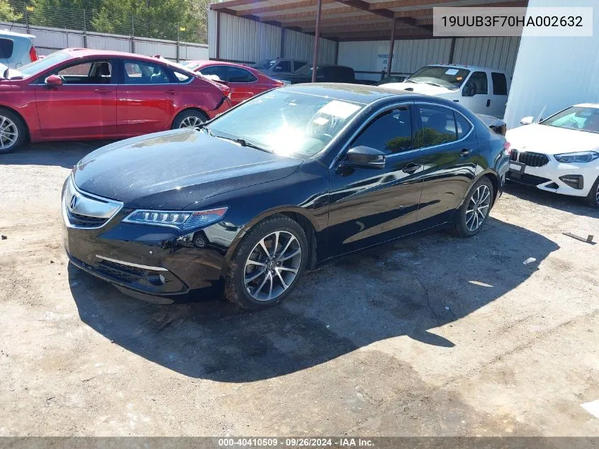 2017 Acura Tlx Advance VIN: 19UUB3F70HA002632 Lot: 40410509