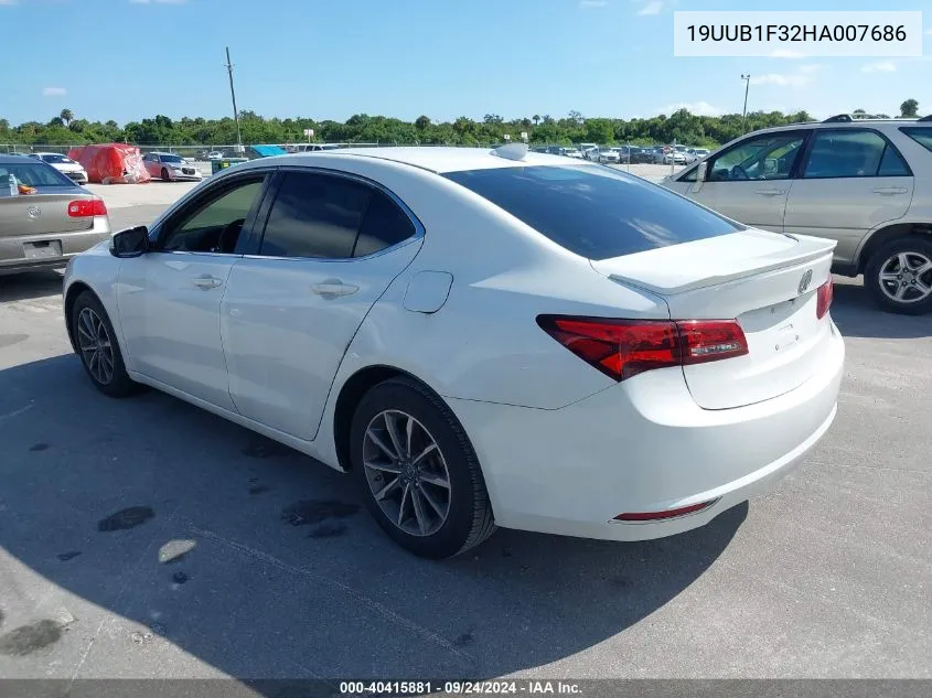 2017 Acura Tlx VIN: 19UUB1F32HA007686 Lot: 40415881