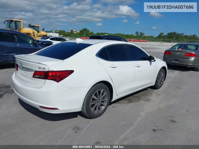 2017 Acura Tlx VIN: 19UUB1F32HA007686 Lot: 40415881