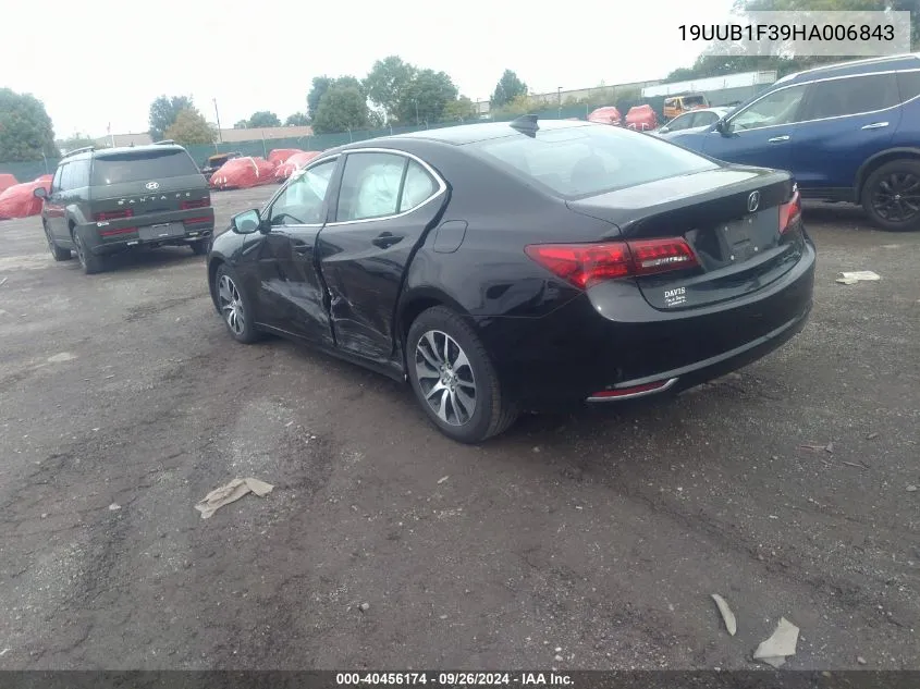 2017 Acura Tlx VIN: 19UUB1F39HA006843 Lot: 40456174