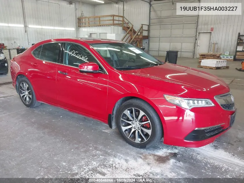 2017 Acura Tlx VIN: 19UUB1F35HA003227 Lot: 40546866