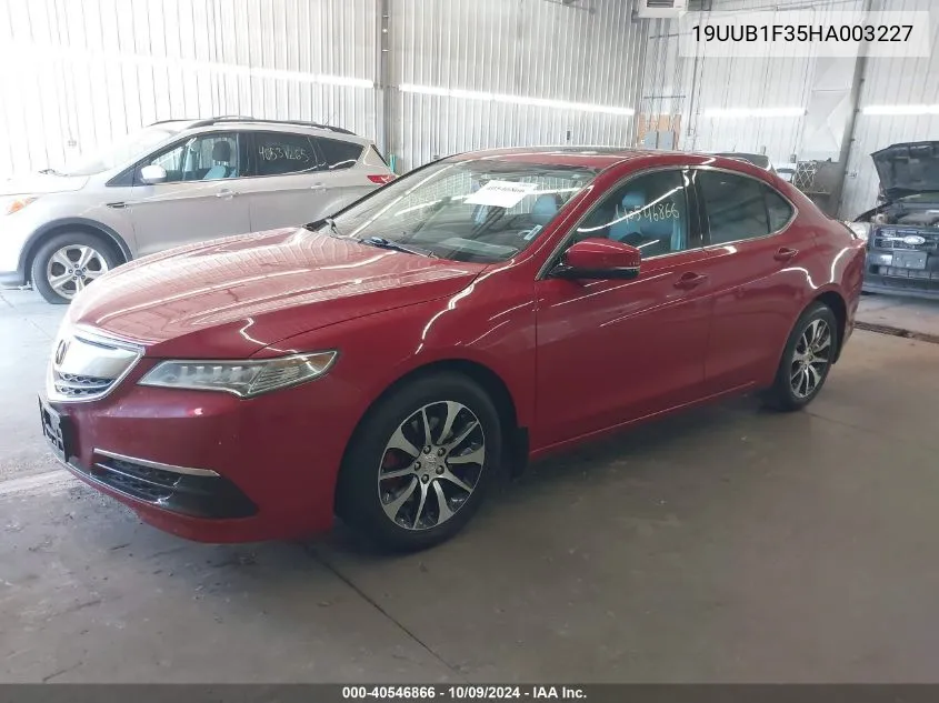 2017 Acura Tlx VIN: 19UUB1F35HA003227 Lot: 40546866