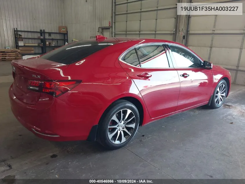 2017 Acura Tlx VIN: 19UUB1F35HA003227 Lot: 40546866